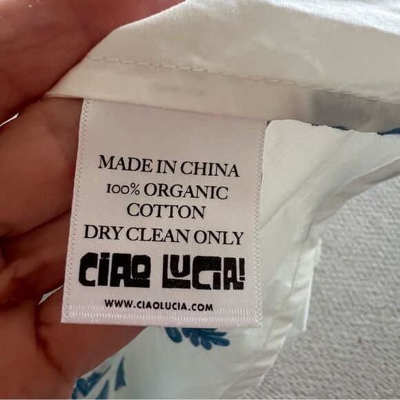 Ciao Lucia Barbara Floral Embroidery Dress in Sky - Picture 8 of 13